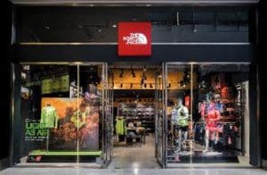 Storefront of The North Face