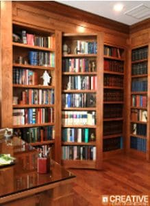 Bookshelves with a hidden room