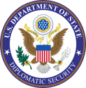 Here's an alt tag for the image: `U.S. Department of State Diplomatic Security seal`