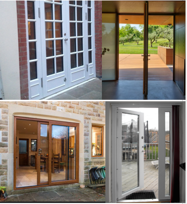 Image9 Variety of exterior doors and windows.