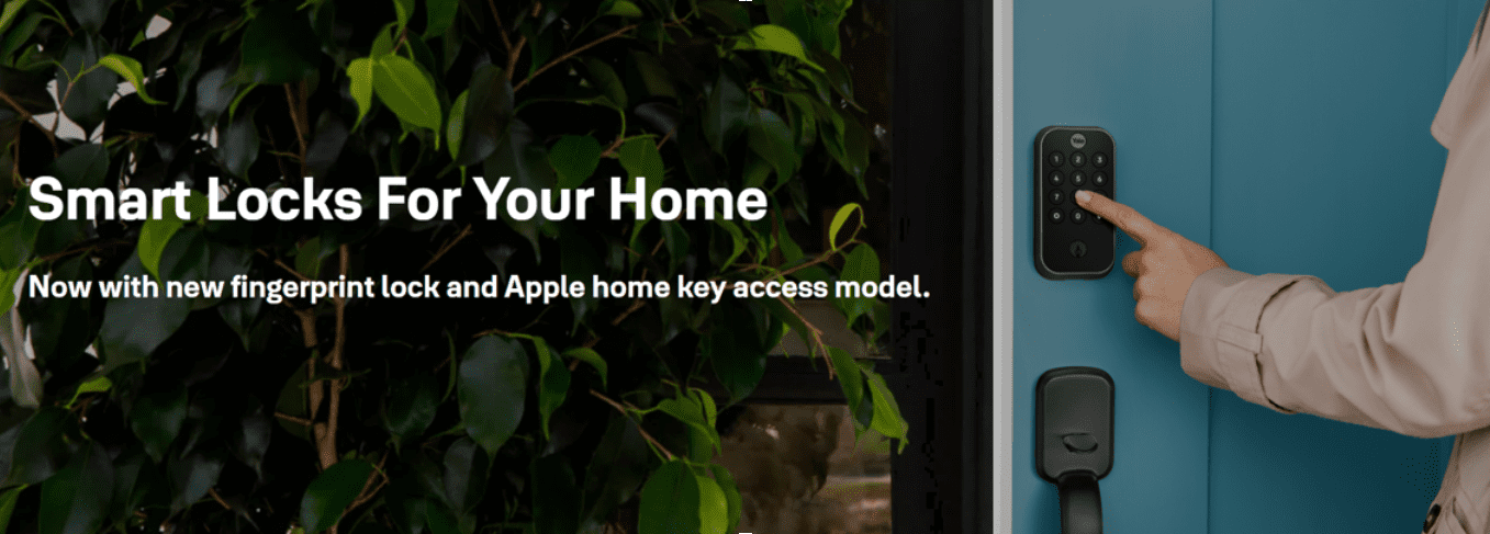 Smart lock for home; fingerprint and Apple Key.